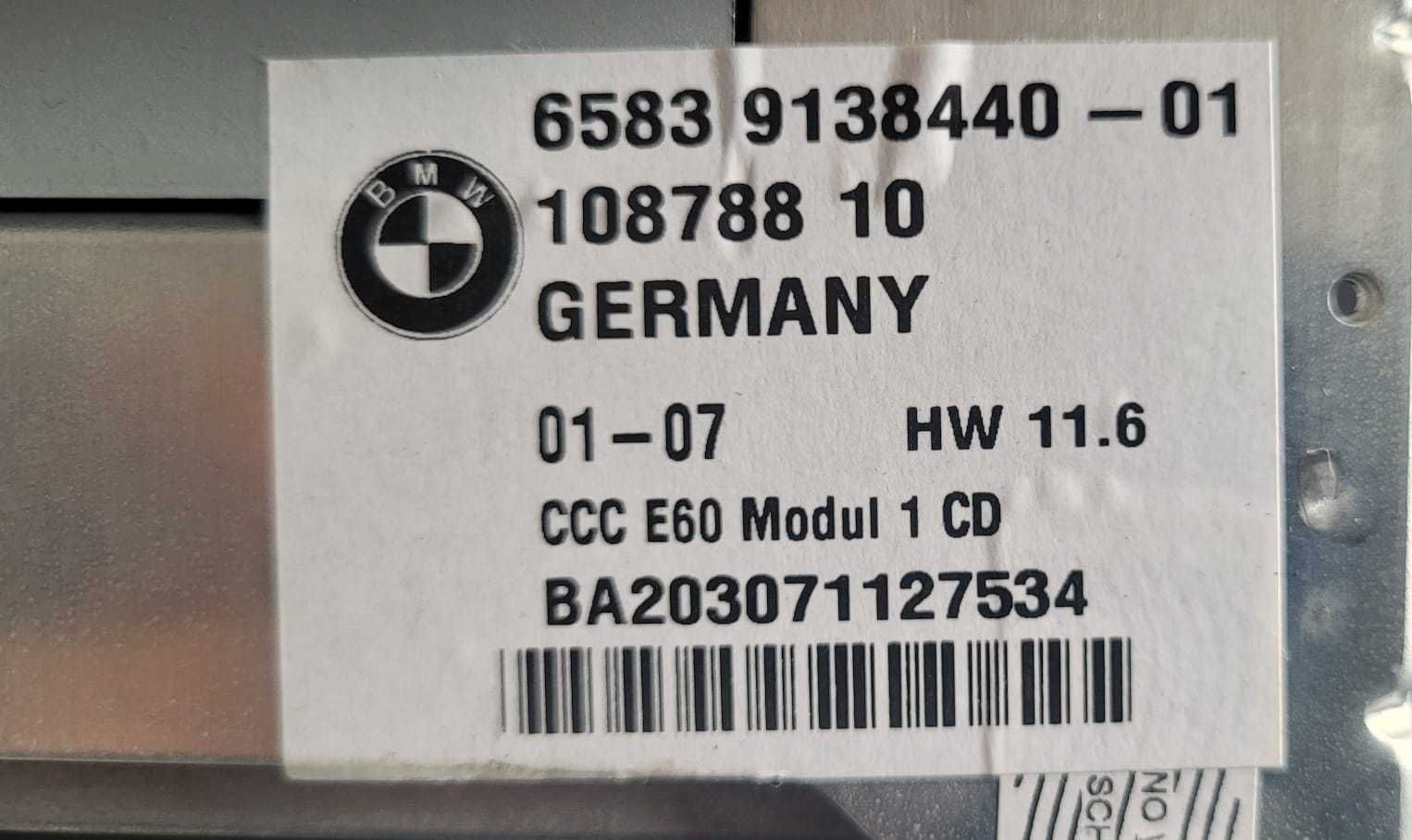 Moduł radio  nawigacja CCC navi BMW 5 E60, f-vat