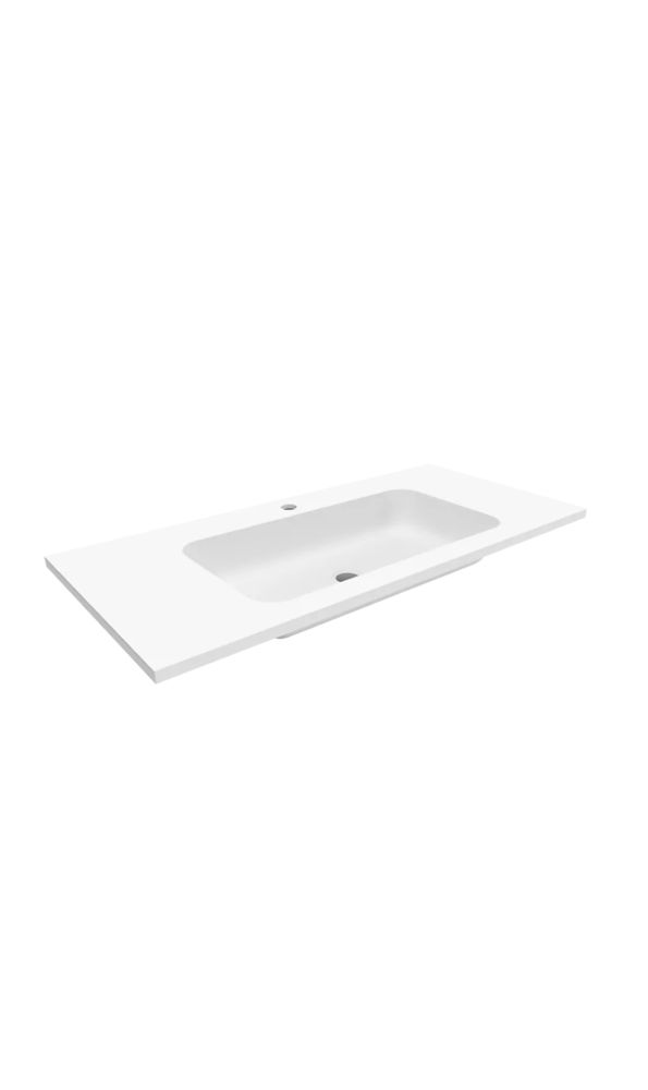 Umywalka Cristalstone linea 100x45cm z otworem