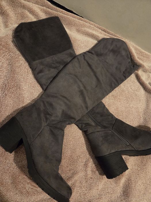 Anna Field szare popielate kozaki, rozmiar 39, nowe bez pudełka