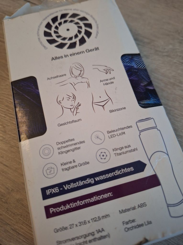Depilator, Golarka do ciała