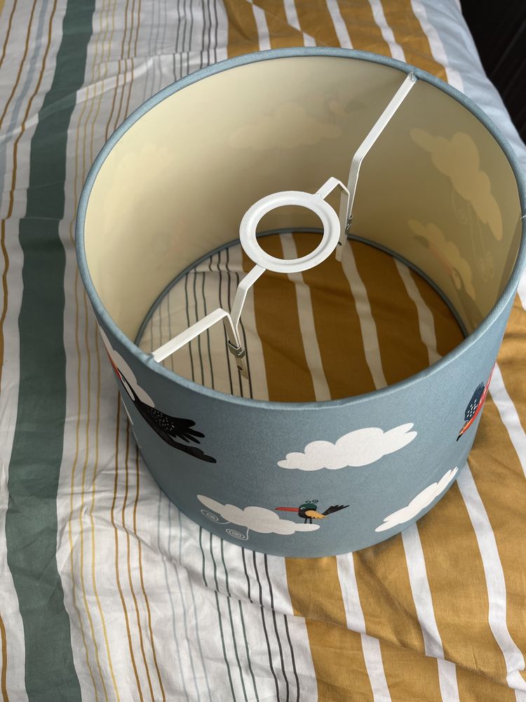 Klosz lampy, lampa dziecięca, ikea, ptaki