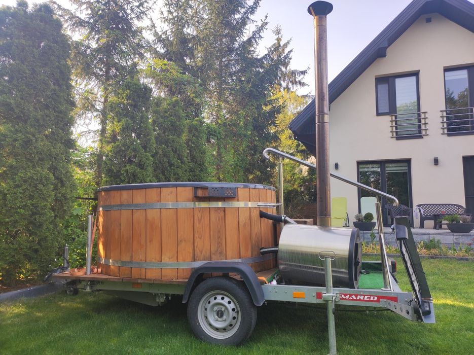 jacuzzi mobilne ogrodowe gorąca bania beczka