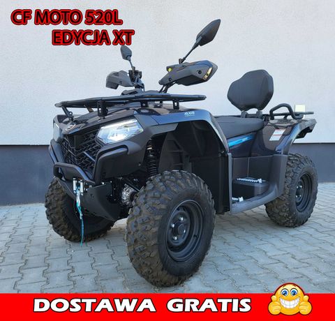 Pług/Kufer GRATIS !!! Quad CF MOTO 520L, T3B odlicz VAT 23%, Leasing