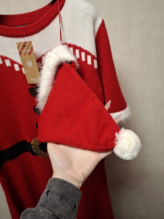 Новое новогоднее платье с шапочкой