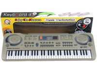 Keyboard MQ-811 Organki, 61 Klawiszy, Zasilacz, Mikrofon, USB pianinko