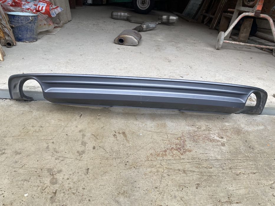 Дифузор бампера ауді а4 б9 S-line, накладка бампера, губа