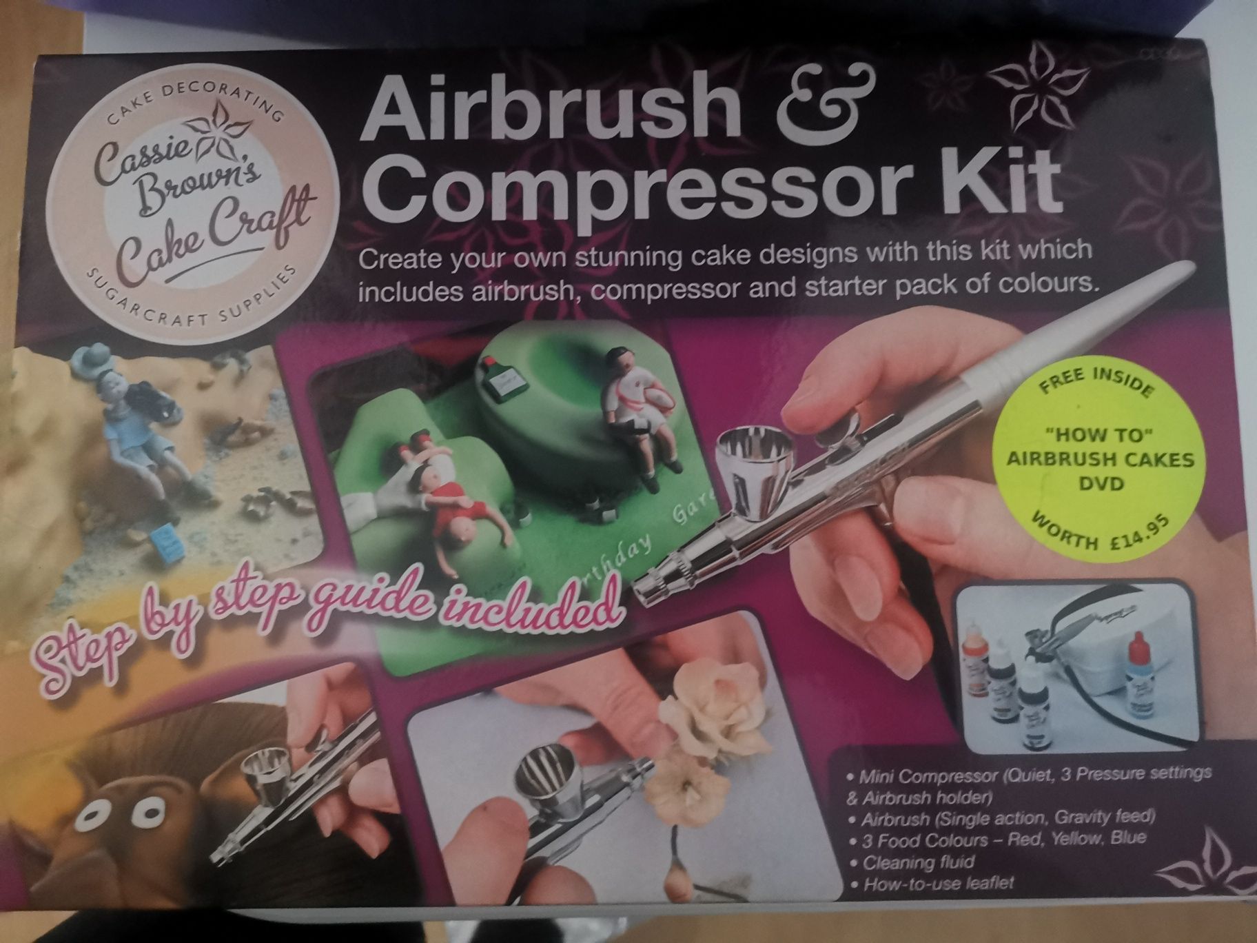 Kit Aerografo e Compressor - CakeDesign