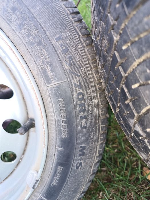 Koła felgi z oponami M+S do Seicento