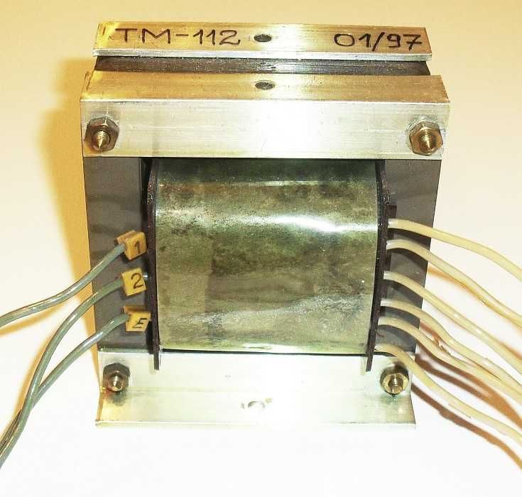 TM-112, Transformator 80 VA 50 Hz; U1: 700 V; U2: 13 V, 23 V, 13 V