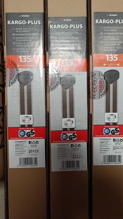 Belki bagażnika 3szt Nordrive Citan Kangoo 135cm