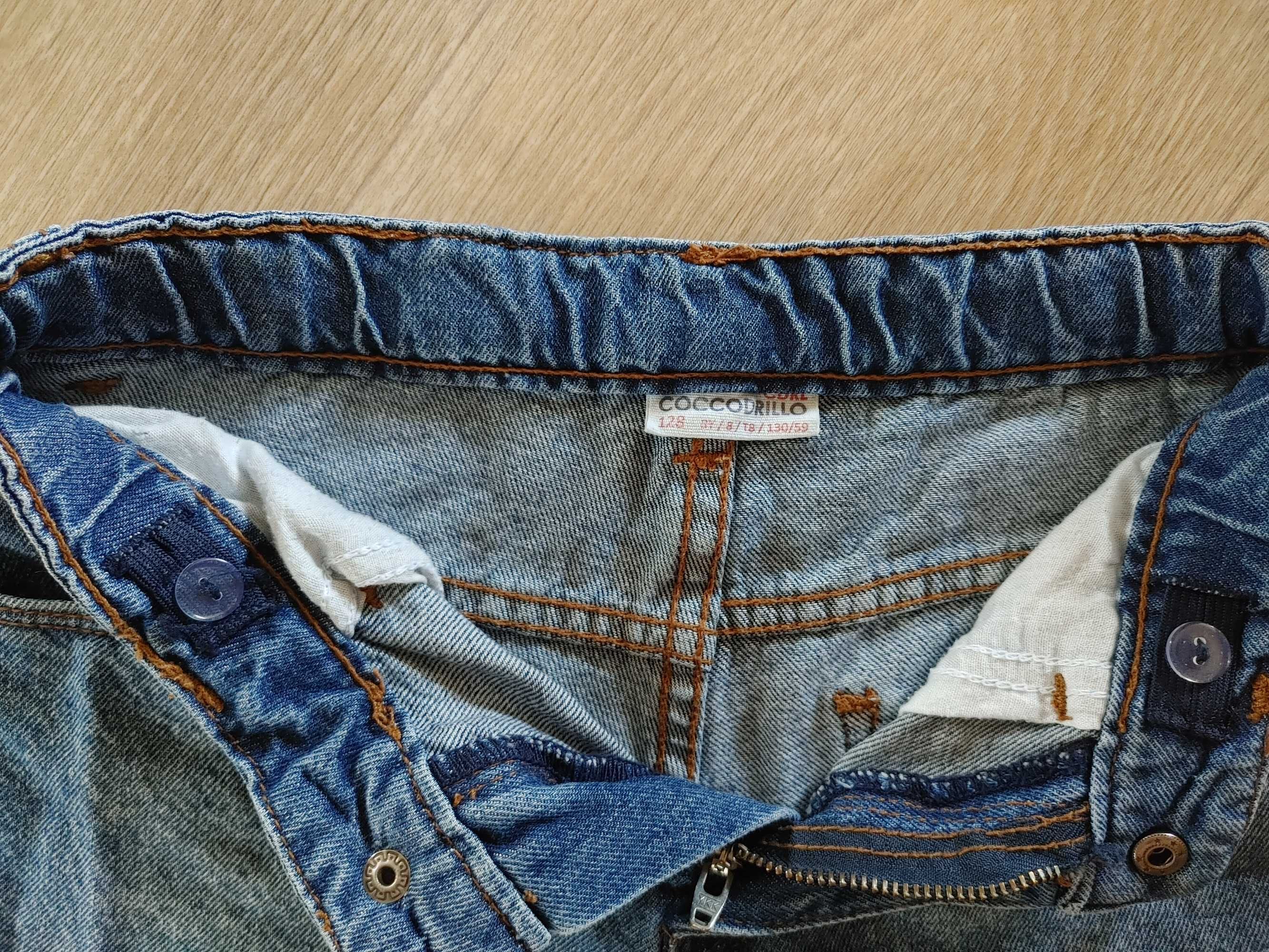 Krótkie spodenki jeans/ dżinsowe coccodrillo rozm 128 7/8 lat