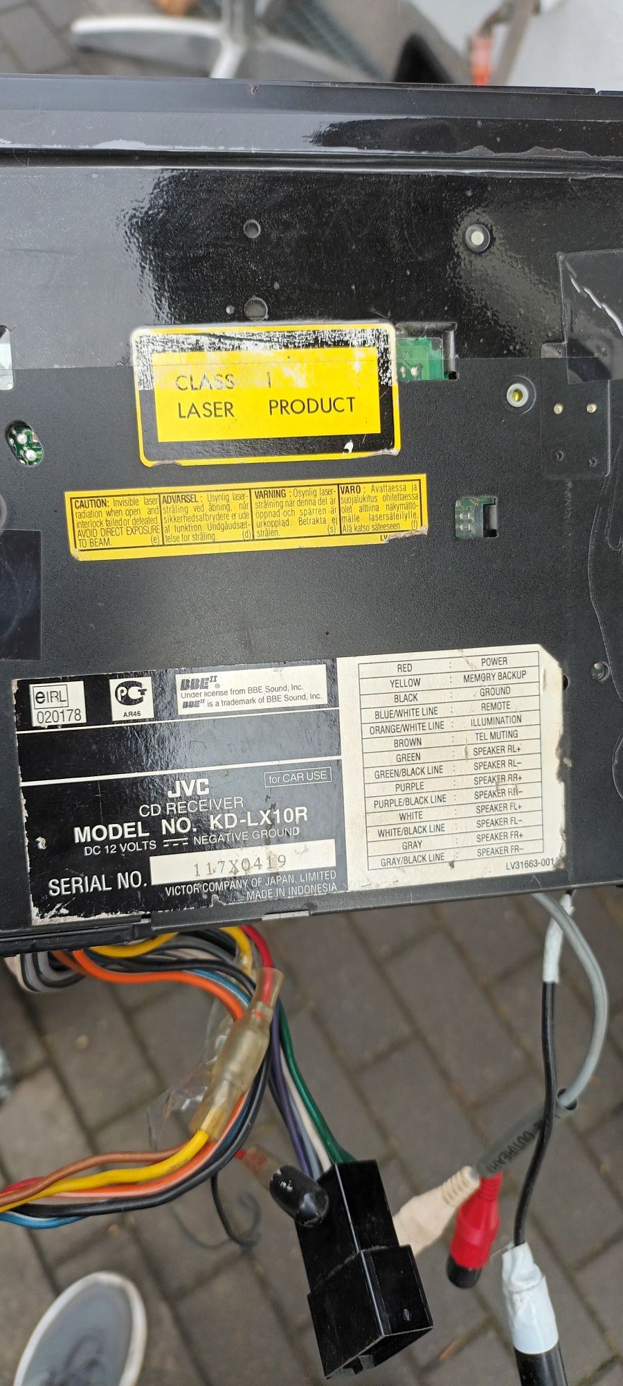 Radio  klasyk jvc chameleon d mask
