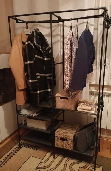 Stojący wysoki z haczykami do garderoby na ubrania przechowywanie duży