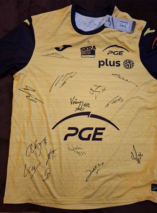 Koszulka skra bełchatów z autografami nowa - rezerwacja