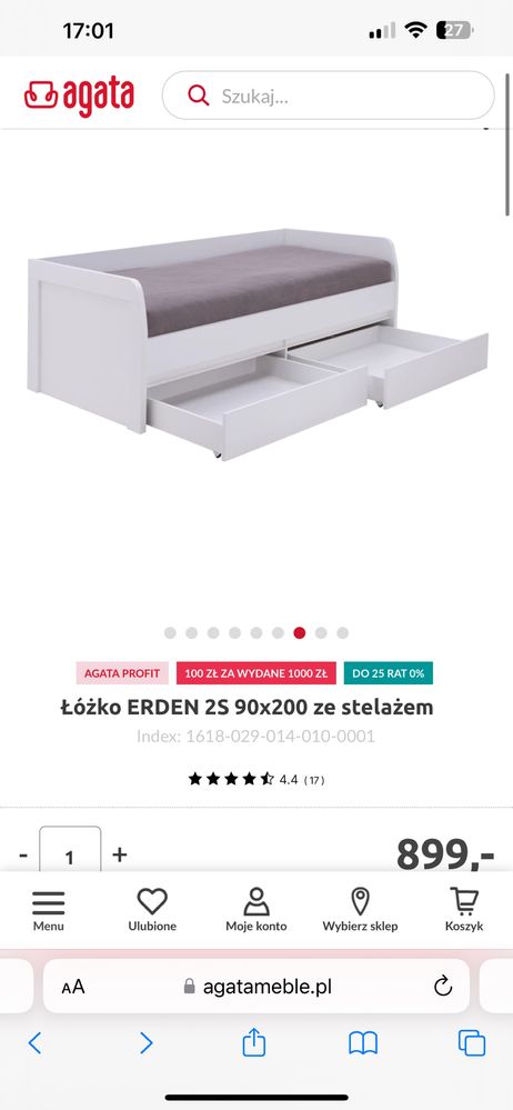 Lozko Agata Meble