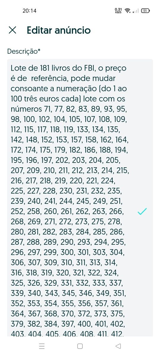 Lote de 193 livros do FBI