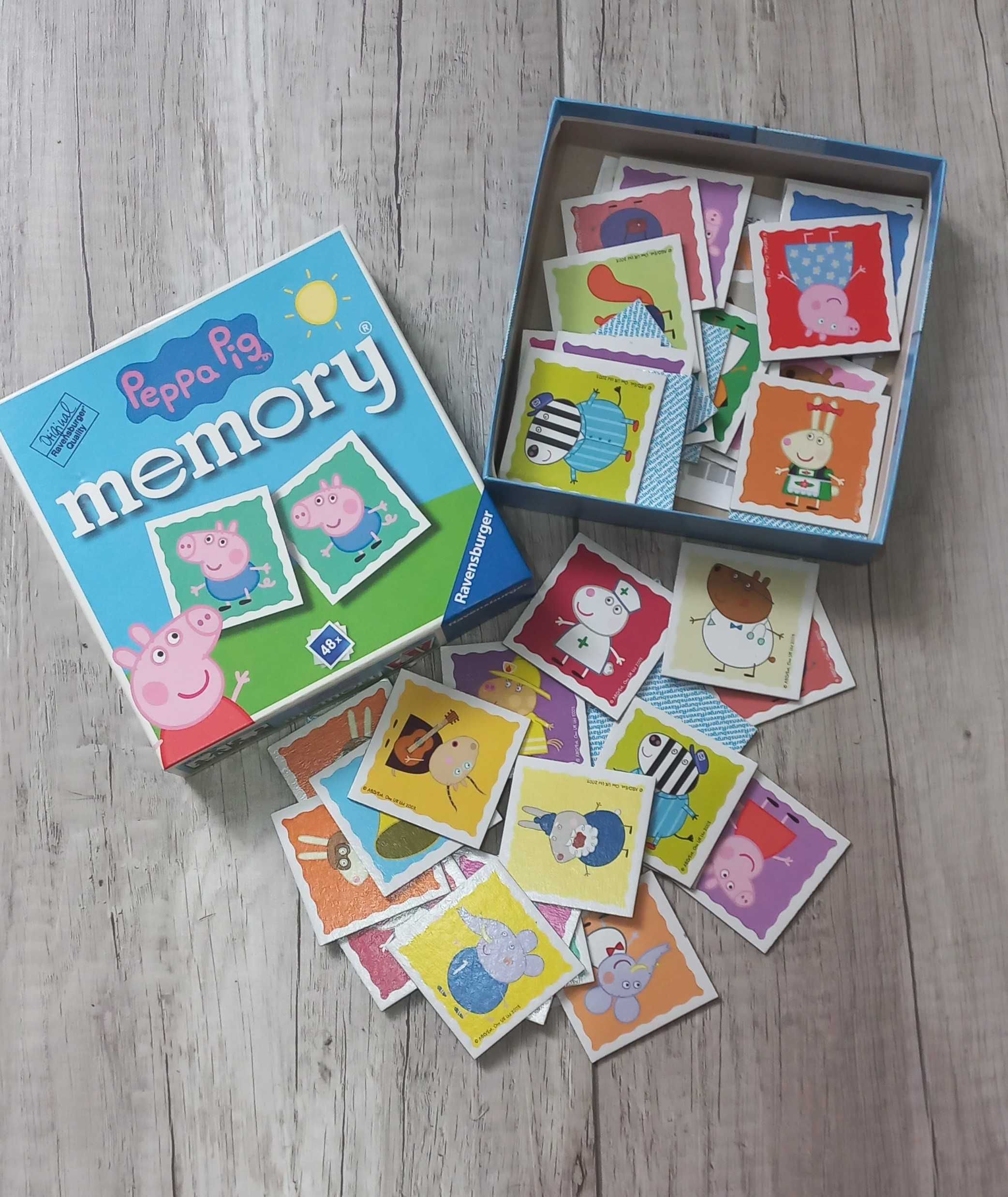 Peppa Pig memory karty do gry ravensburger 48 kart
