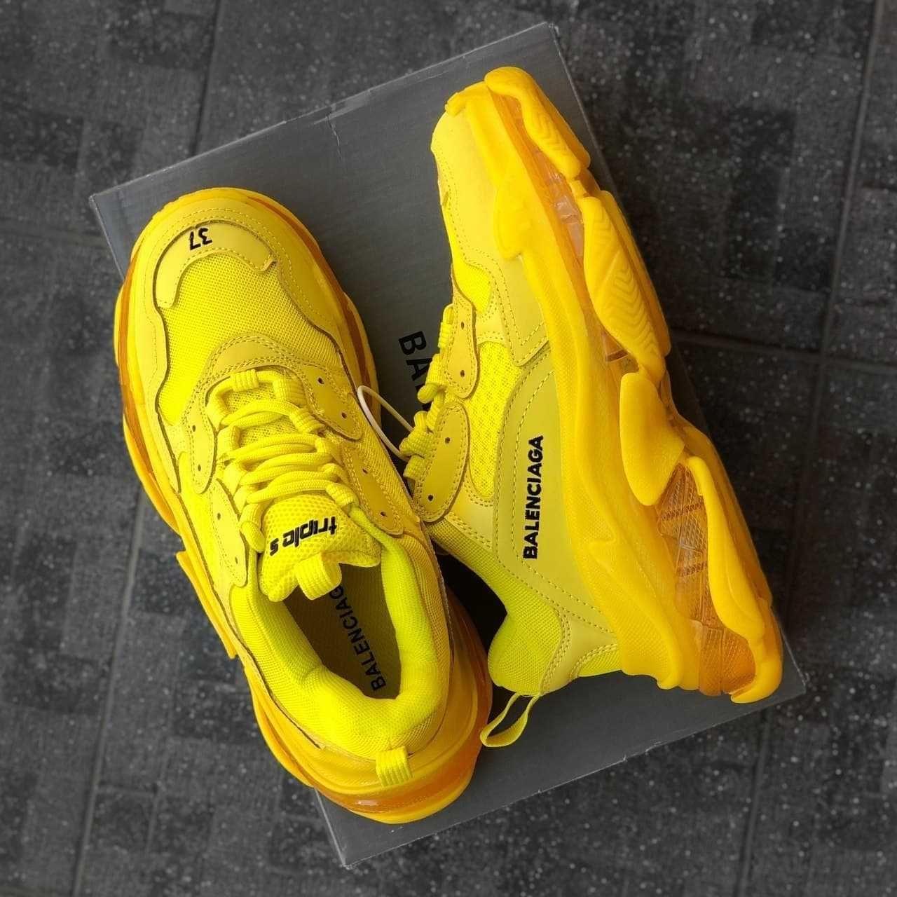 Buty Balenciaga Triple S Clear Sole Yellow 36-42r