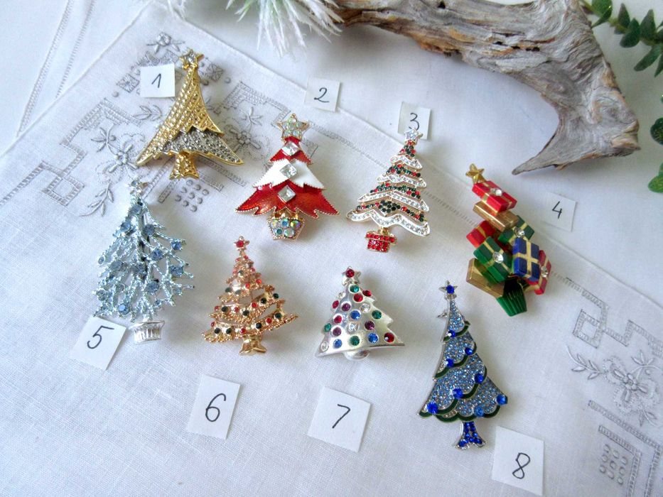 Stara biżuteria choinki świąteczne