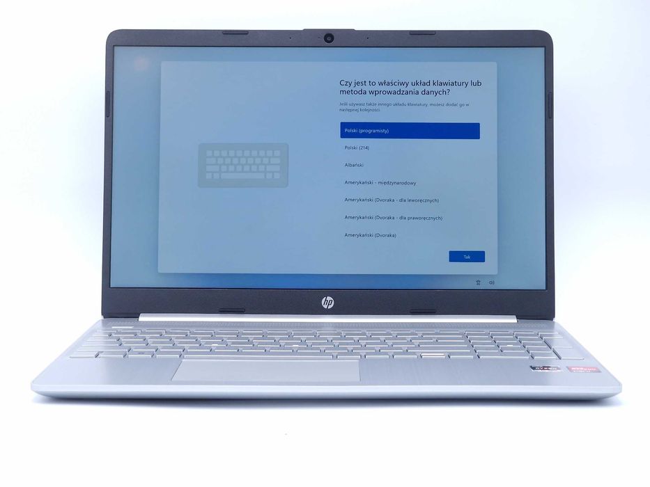Laptop HP 15s IPS 5300U (Ryzen 5 7520U) 8GB 256SSD Win11 1,69kg FV23%