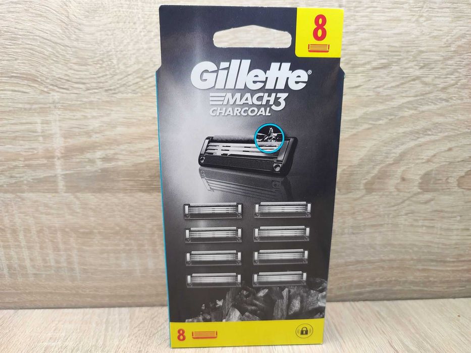 Gillette Mach3 Charcoal Ostrza wymienne do maszynki, 8 szt