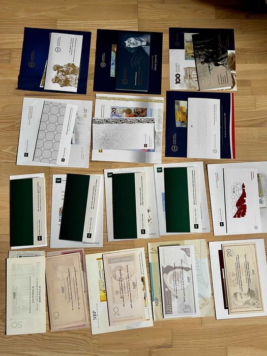 Banknoty kolekcjonerskie NBP komplet 16 szt