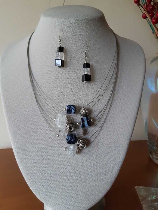 naszyjnik z kolczykami