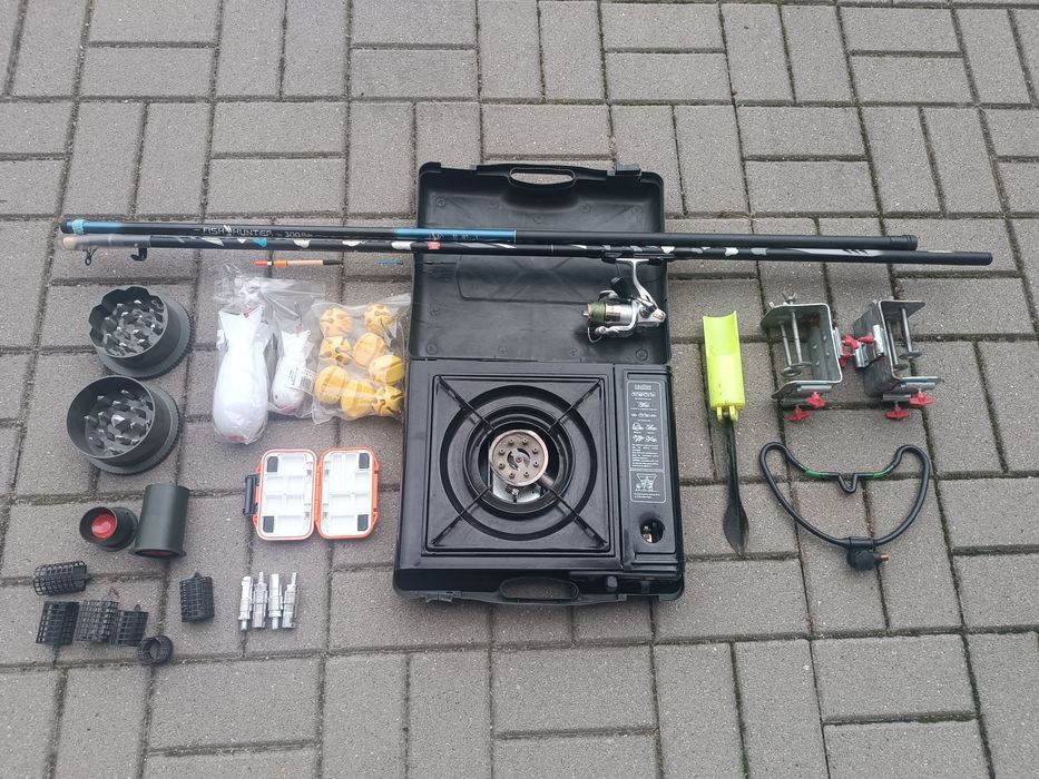 Akcesoria wędkarskie + kuchenka