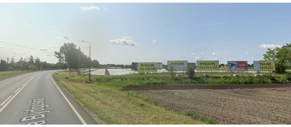Wynajem bilbordów, powierzchni reklamowej, Jaksice koło Inowrocławia