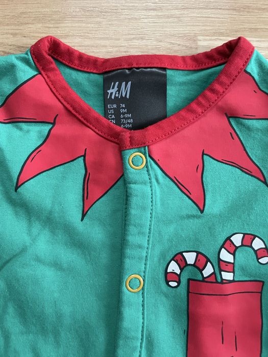 Pajac niemowlęcy chłopięcy h&m 74