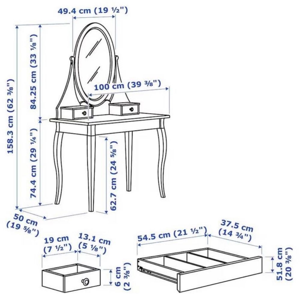 Toaletka Hemnnes Ikea