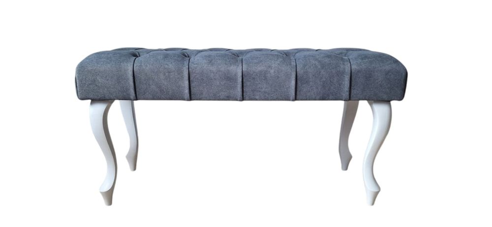 Ławka Chesterfield Pufa Glamour Ławeczka do przedpokoju podnóżek