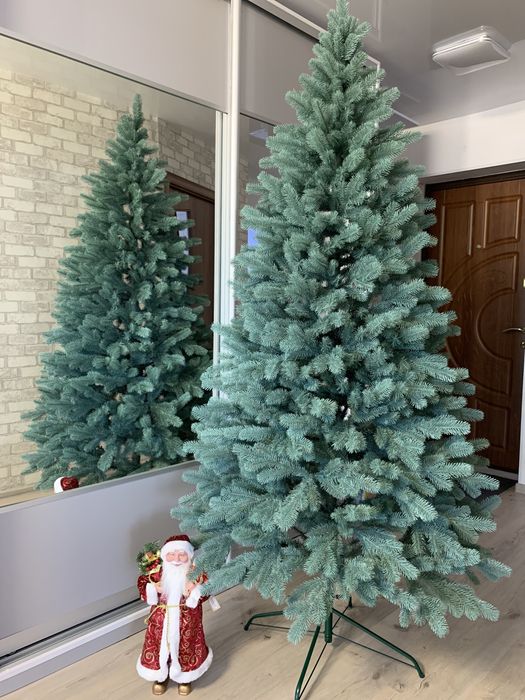 Лита ялинка/Литая ель Найнижча ціна/Ковалівська лита блакитна 1.8 м