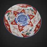 Potężna patera w stylu Ko-Imari  Japonia B5/050630