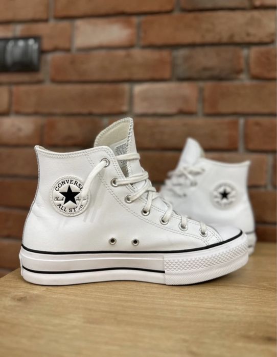 Converse Chuck Taylor All Star skóra, raz ubrane, rozmiar 41,5 26,5cm