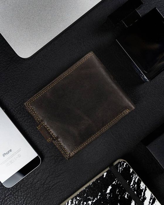 skórzany portfel męski na zatrzask - always wild