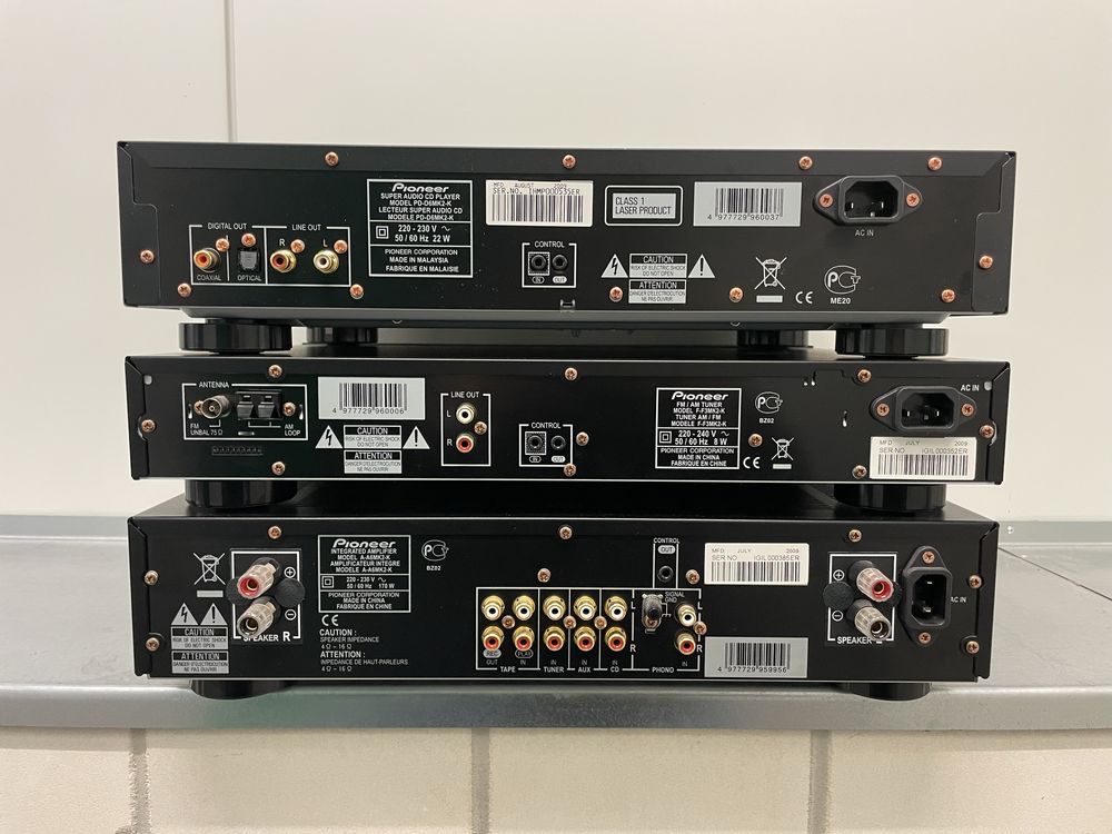 PIONEER HI-END - 2 generacja  — A-A6-J, F-F3-J, PD-D6MK2-K SACD Player