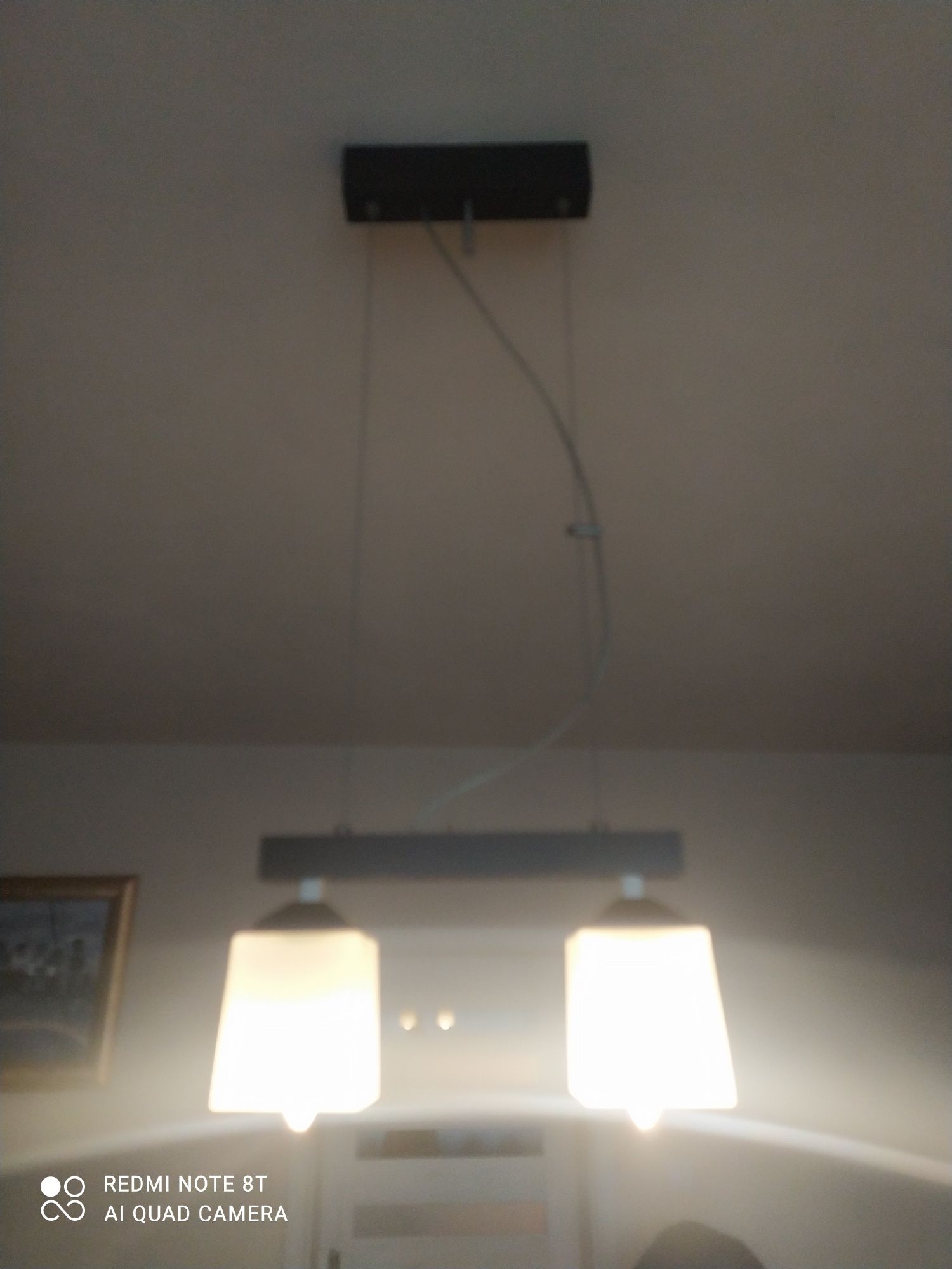 Komplet żyrandol i 2 lampki nocne