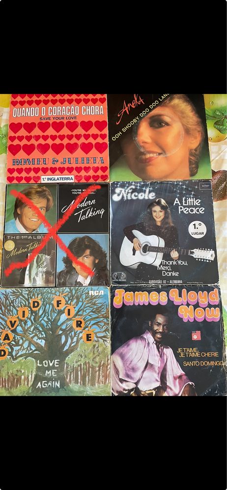Vinis antigos com musicas lindas