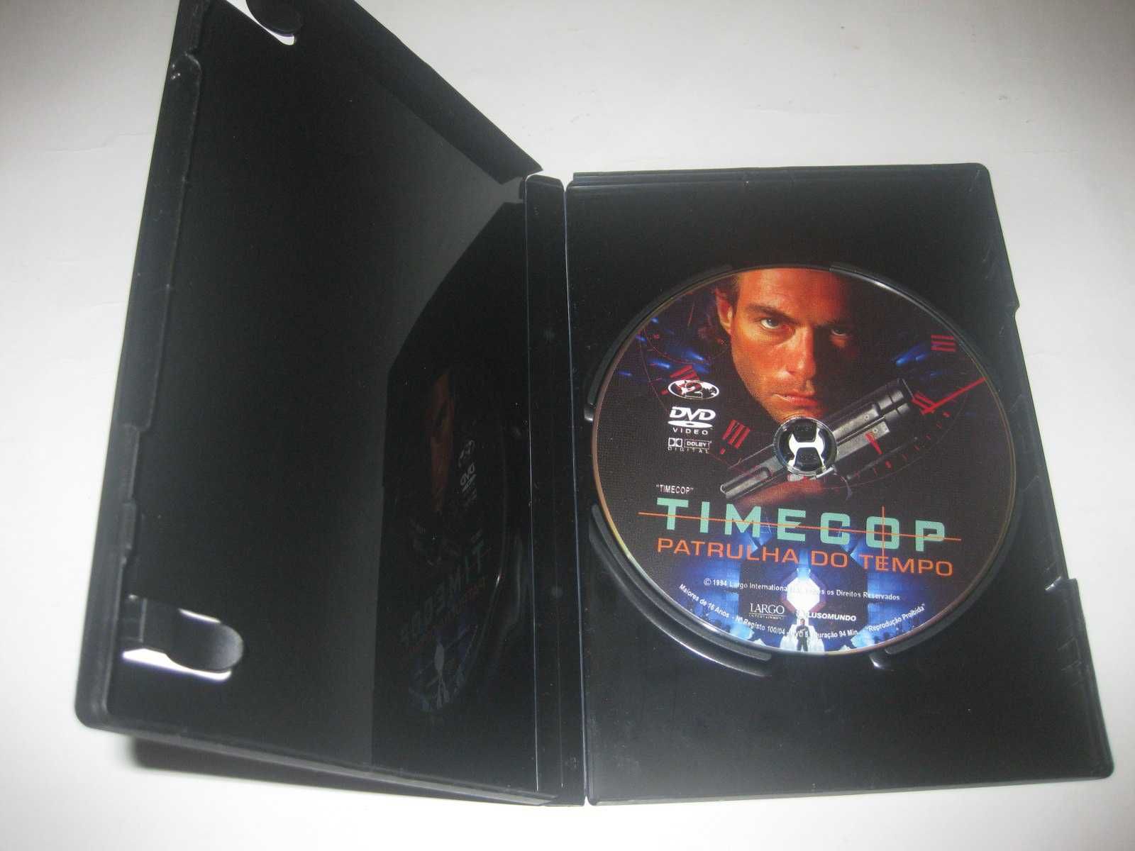 DVD "Timecop: Patrulha do Tempo" com Van Damme