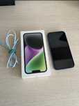 iPhone 14, 128gb, Midnight, oryginalne etui, kabel Baseus