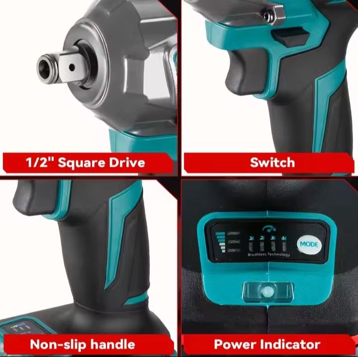 Chave de Impacto 1200Nm c/ Mala de Transporte e Acessórios