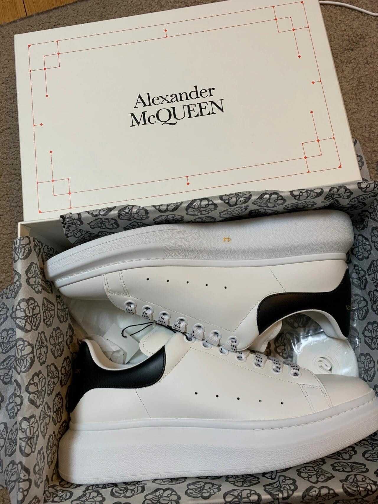 WhiteBlack\AlexanderMcQueen*Damskie*Moda UnisexTrampki.43
