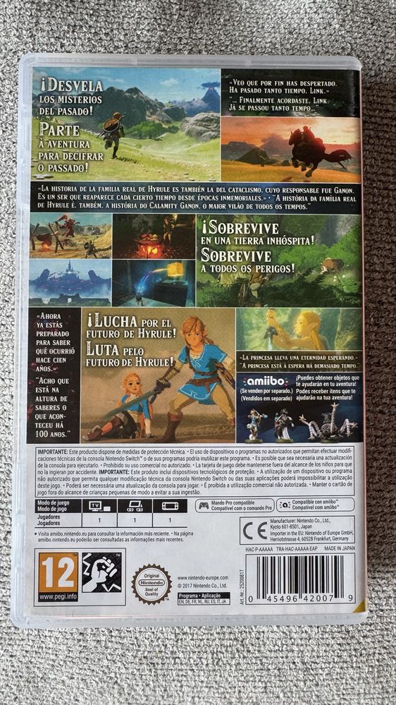 Zelda Breath of The Wild Nintendo Switch