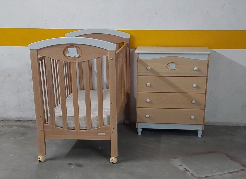 Conjunto Berço e cómoda da Trama