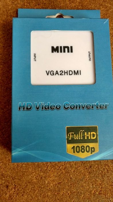 Переходник конвертер VGA HDMI, D-Sub to HDMI & HDMI to VGA