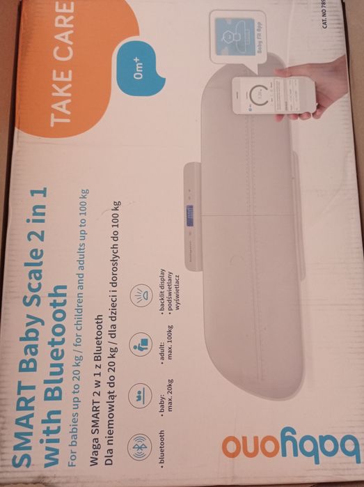 Waga Babyono elektroniczna dla niemowląt SMART 2 w 1 z Bluetooth