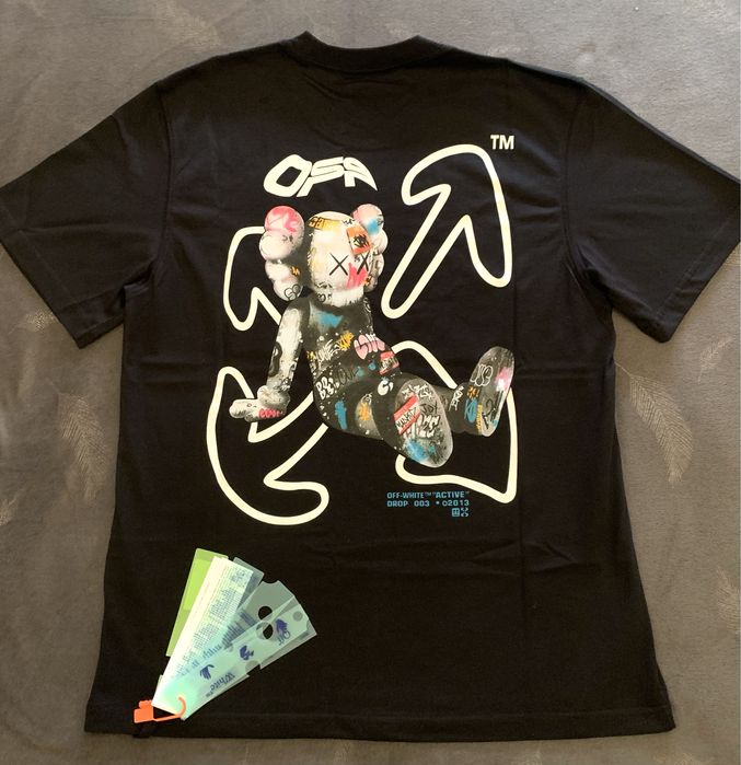 T-shirt preta OFF-WHITE