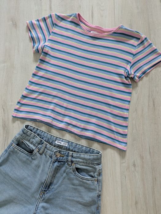 Bluzka w paski Sinsay pastelowa * 140
