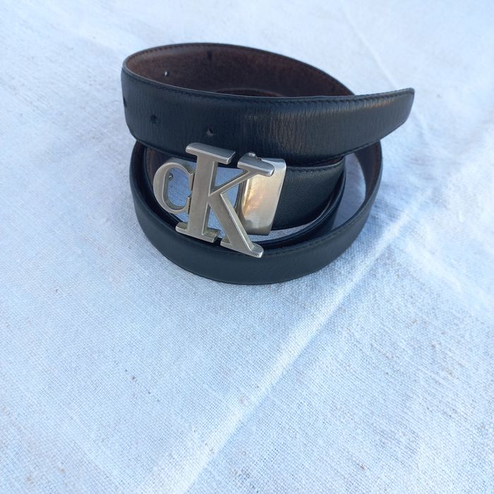 Calvin Klein Cinto de Pele reversível